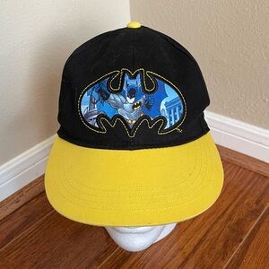 Kids - Black and Yellow Batman Cap - Baseball Cap - Adjustable Sizes